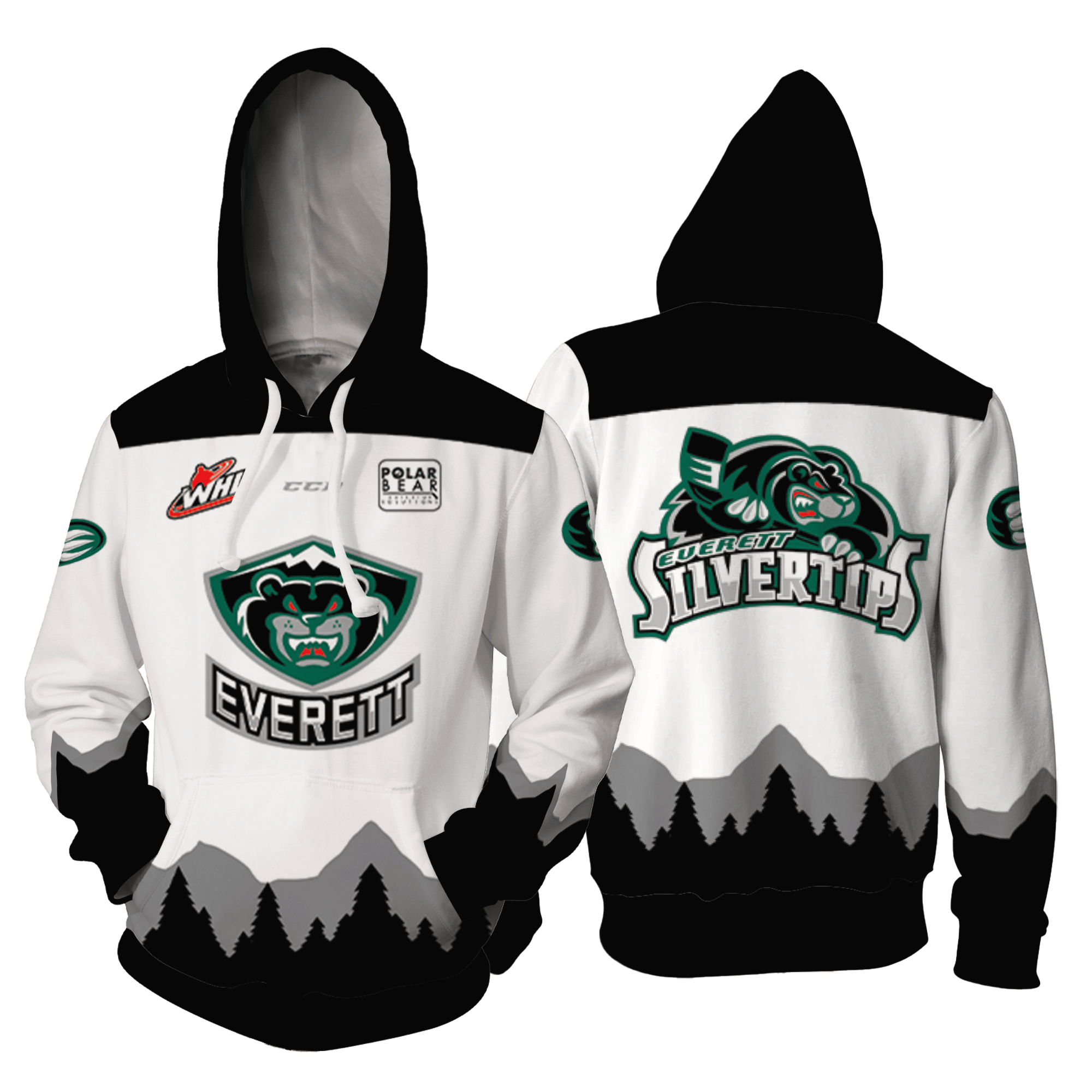 Everett Silvertips New 2024/25 Limited Edition Hoodie – Zip Hoodie 3D Aop Shirt