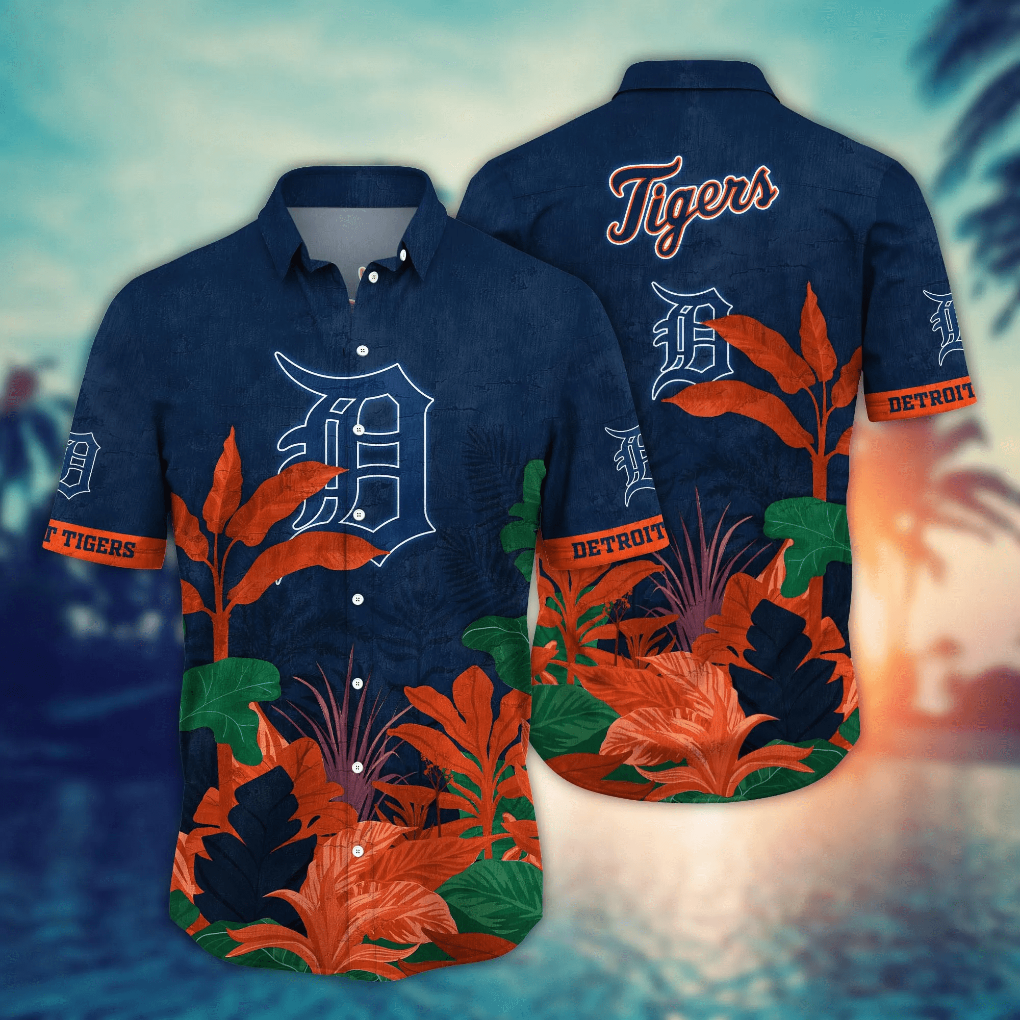 Detroit Tigers Mlb Hawaiian Shirt Heat Aloha Shirt