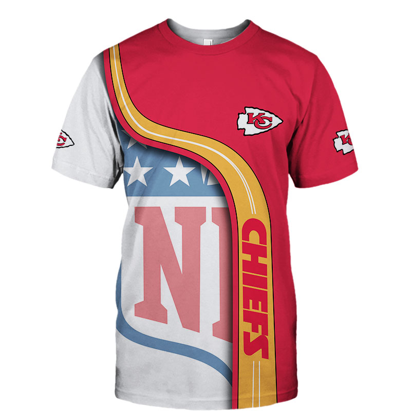 Kansas City Chiefs T-Shirt 3D Summer 2020 Short Sleeve Gift For Fan