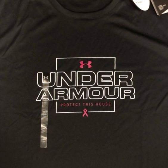 Under Armour Shirts | Nwt Under Armour Power In Pink T-Shirt Men’s  | Color: Black/Pink | Size: S-3XL