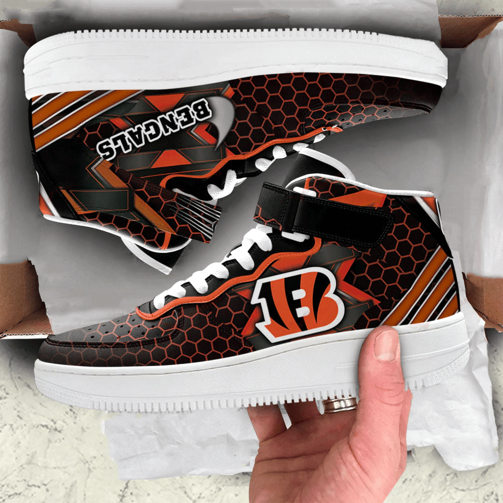 Cincinnati Bengals High Air Force 1 Sneakers