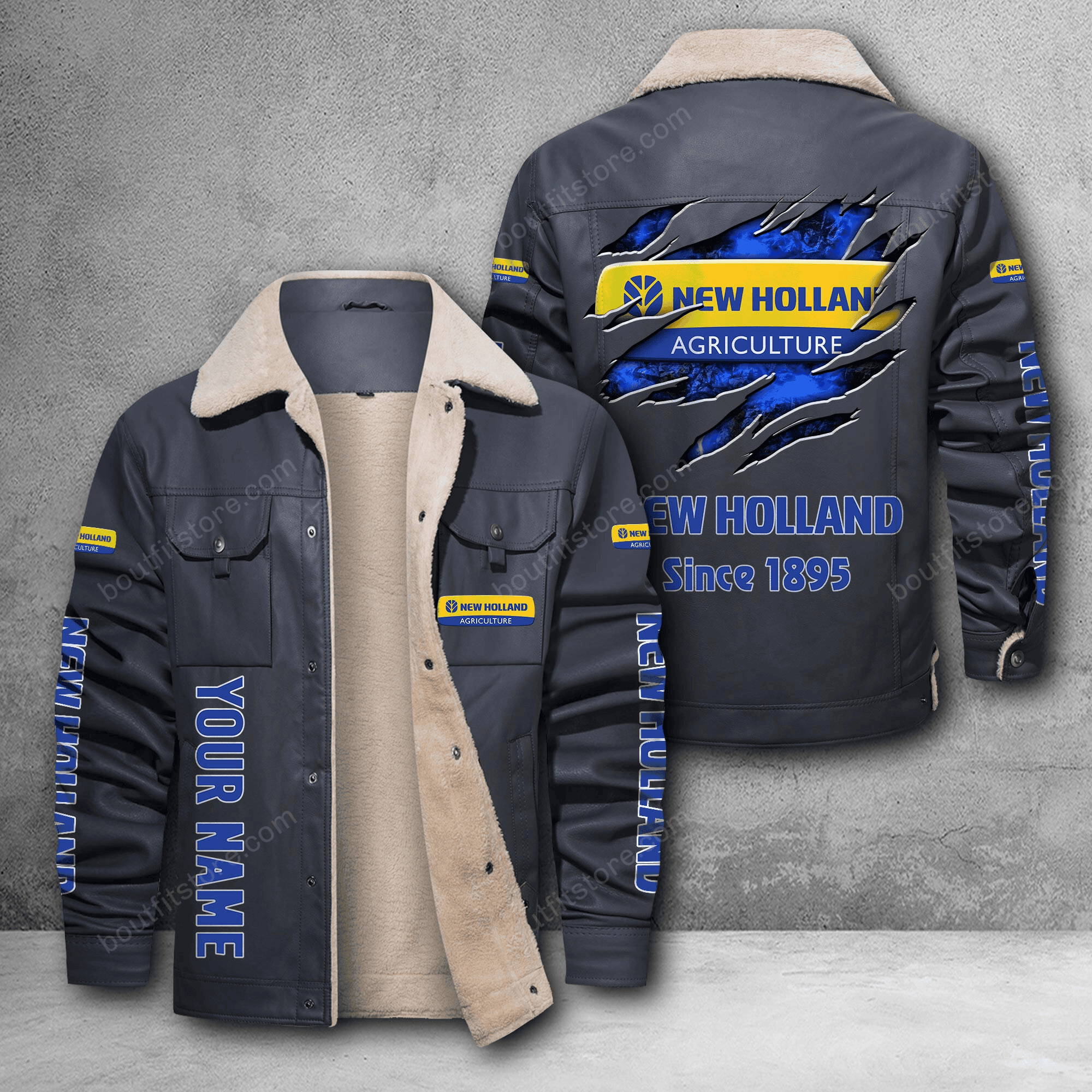 New Holland DMH Custom Name Stand Collar Jacket