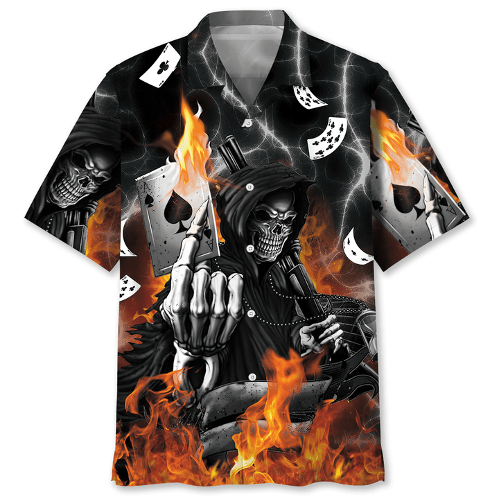 Casino Devil Hawaiian Shirt, Gambling Shirt, Casino Shirt, Gambling Gift, Funny Poker Shirt