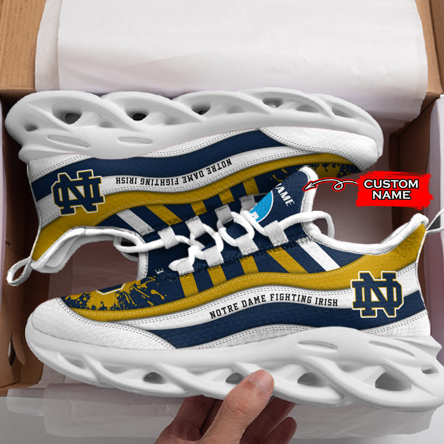 Notre Dame Fighting Irish Max Soul Shoes Sneakers For Men And Women 403