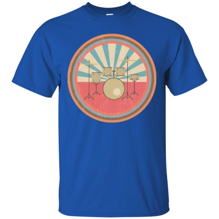 AGR Retro Vintage Drums T-shirt Drummer Gift For Men Women