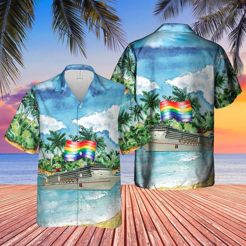 Us Cruise Happy Lgbt Pride Month Hawaiian Shirt, Lgbt Shirt, Lesbian Shirt, Gay Shirt