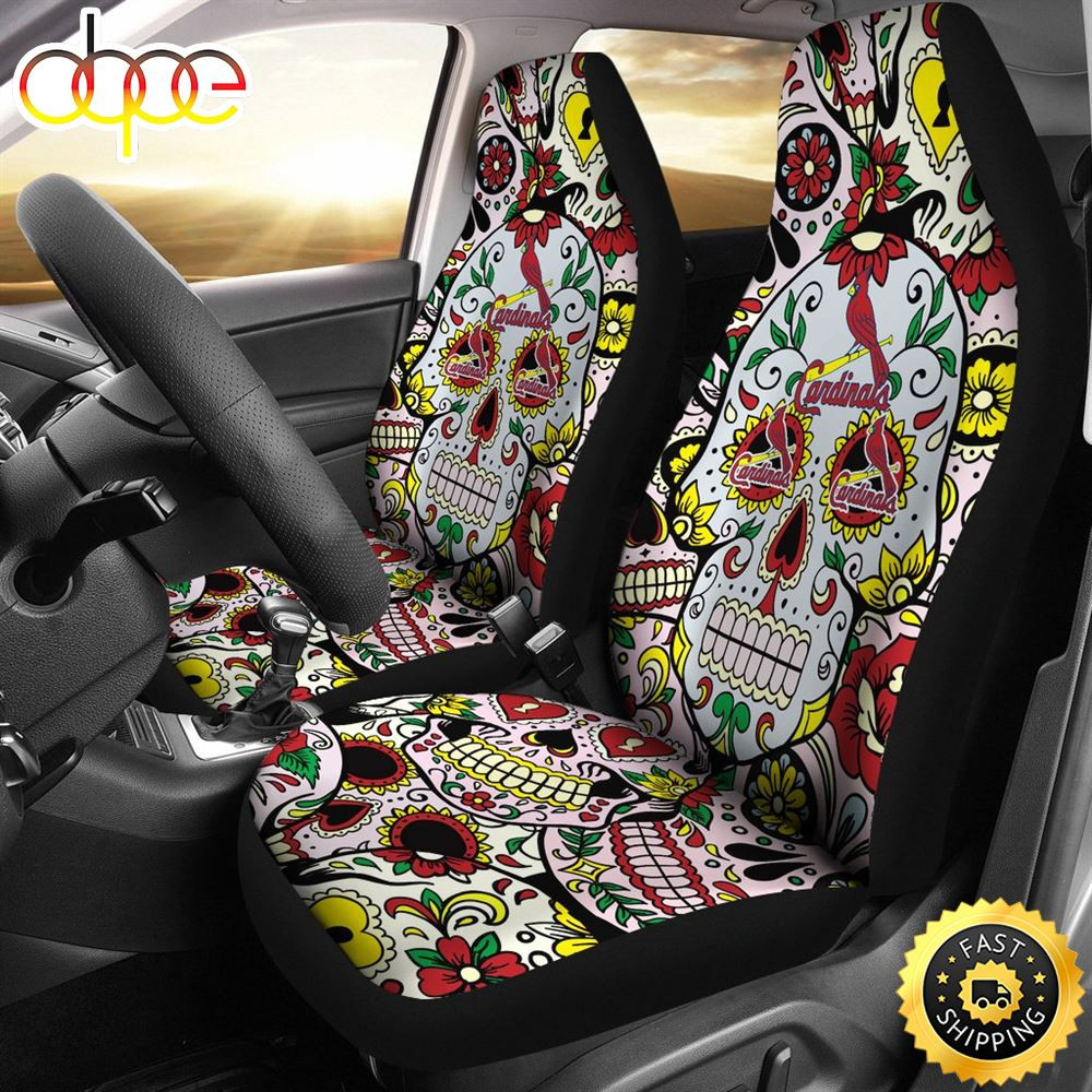 Party Skull St. Louis Cardinals Car Seat Cover Set CSC1648