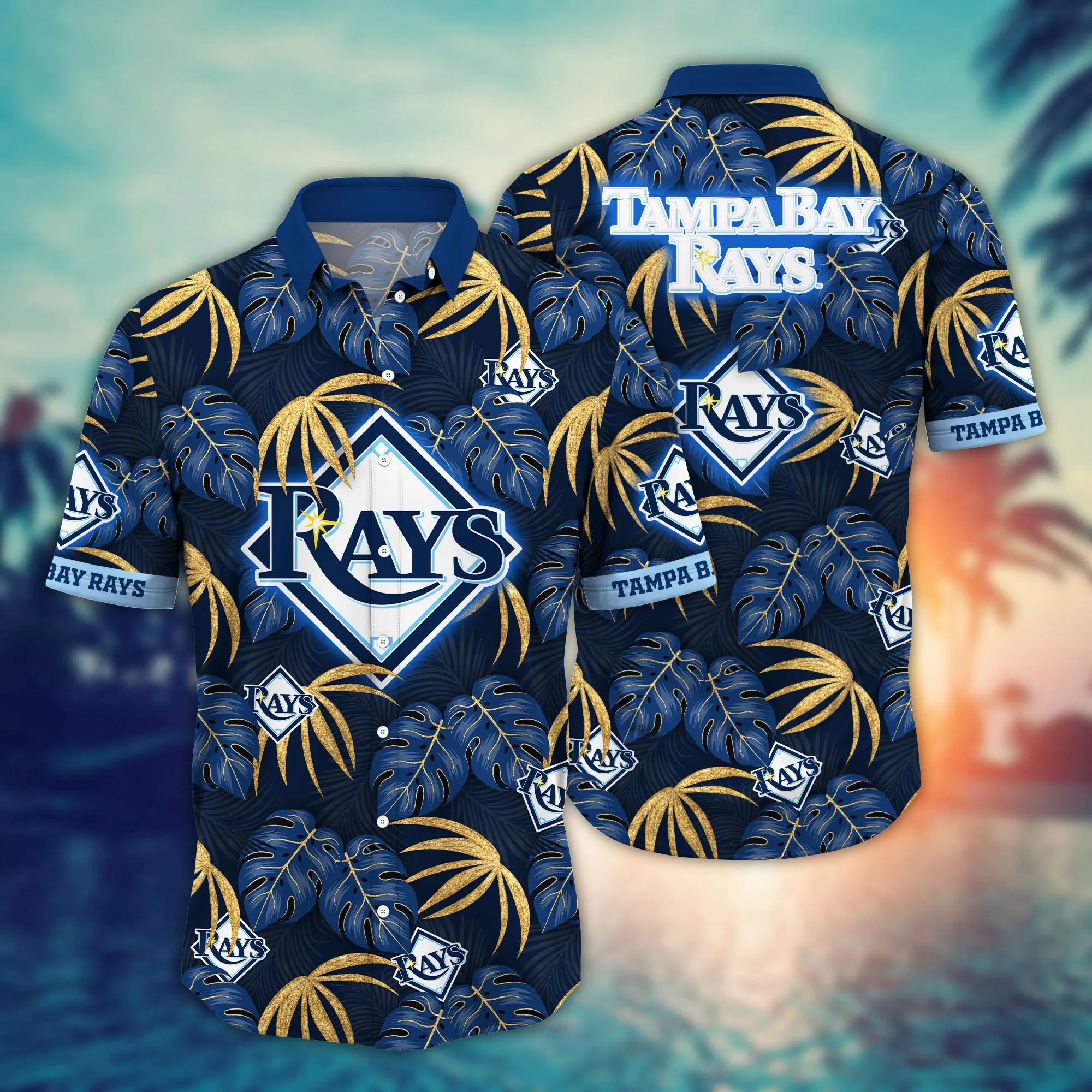 Tampa Bay Rays Mlb Hawaiian Shirt Beer Gardens Aloha Shirt