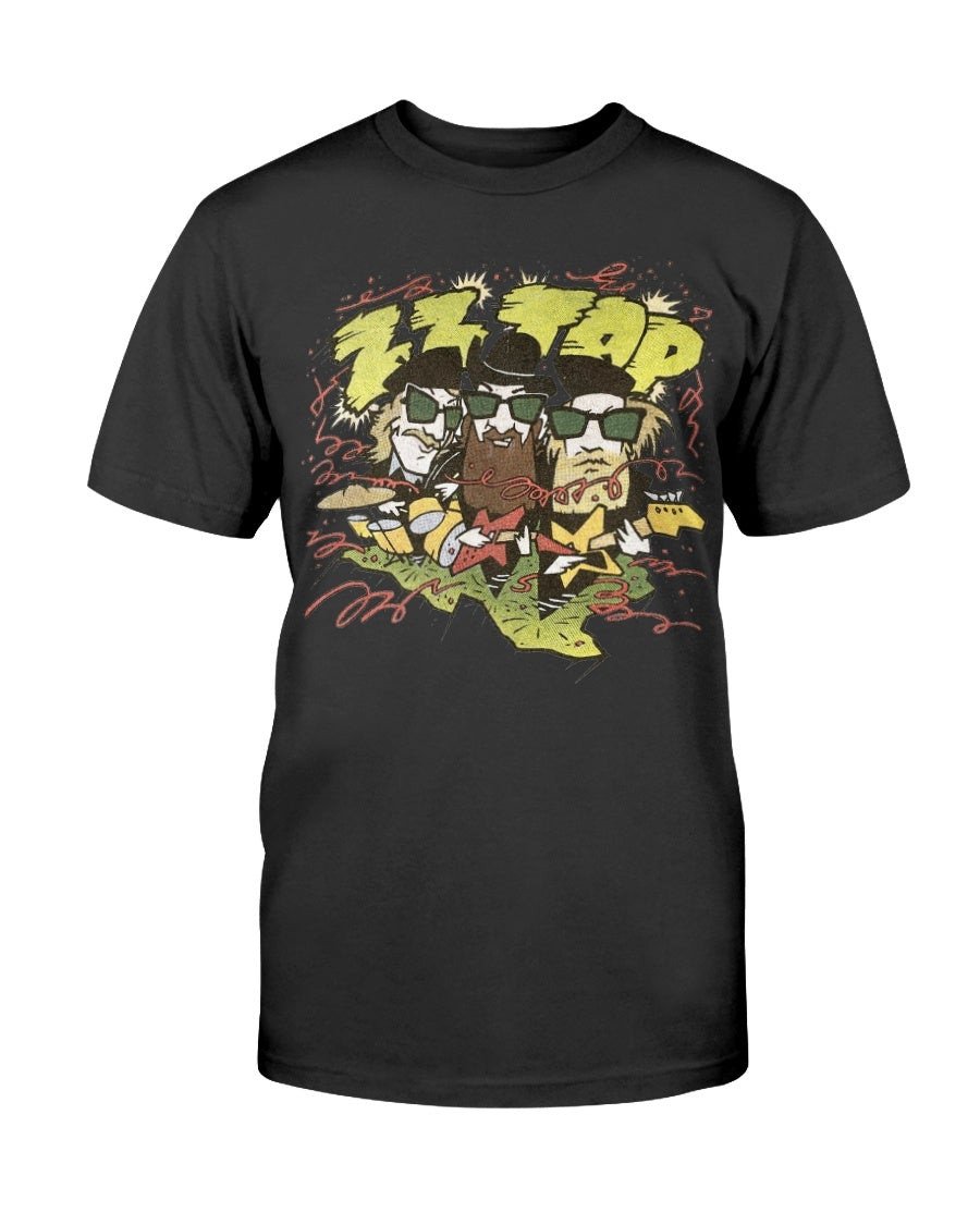 1981 Zz Top Vintage Concert Tour Rock Band T Shirt 082321