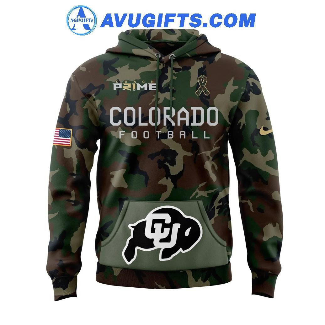 Colorado Buffaloes X Coach Deion Sanders For Fans New Edition Camo Hoodie – Coach Prime – Zip Hoodie 3D Aop Shirt