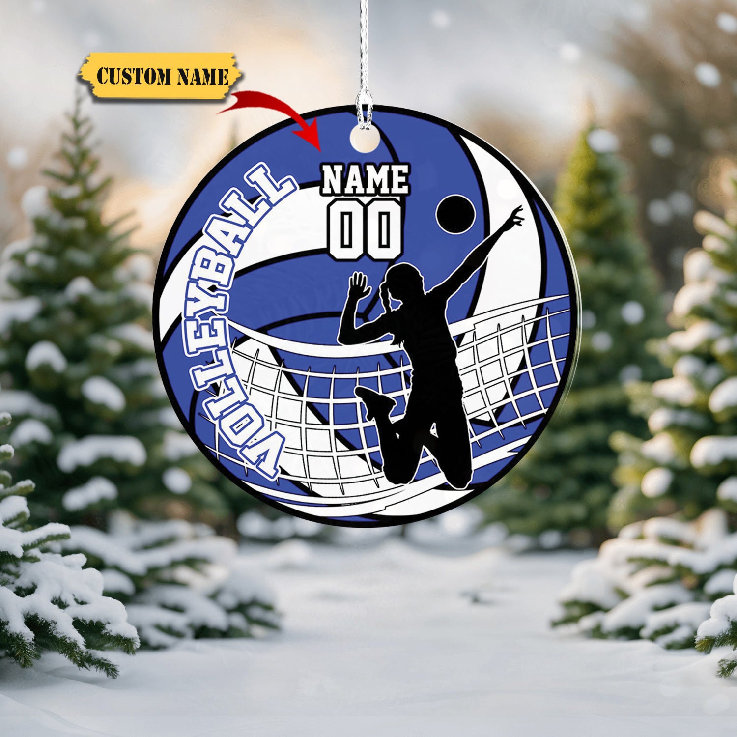 Mostprints Personalized Volleyball Ornament, Volleyball Christmas Ornament, Beach Volleyball Gift For Volleyball Players Volleyball Ornament3423423, Ornament Decoration, Ornament For Gift, Ornament Christmas X Halloween Collection From Snorider