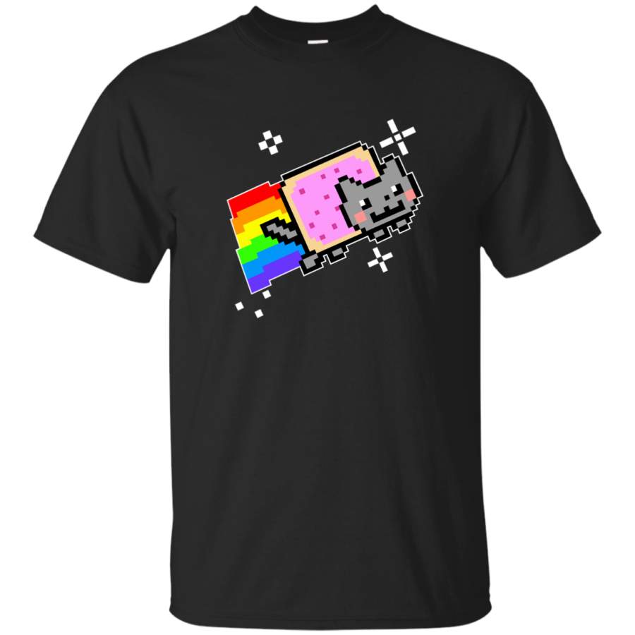 AGR Nyan Cat Rainbow Mens Cotton T-Shirt