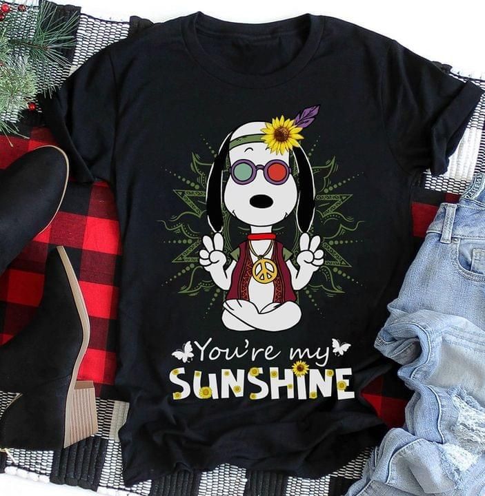Snoopy Hippie Yoi'Re My Sunshine T Shirt Hoodie Sweater Tshirt Hoodie Sweater Bespoketshirt Collections
