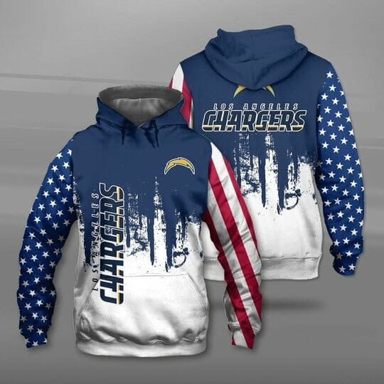 Sport-Team Los Angeles Chargers Blue White Pullover Hoodie V4 Aop Shirt