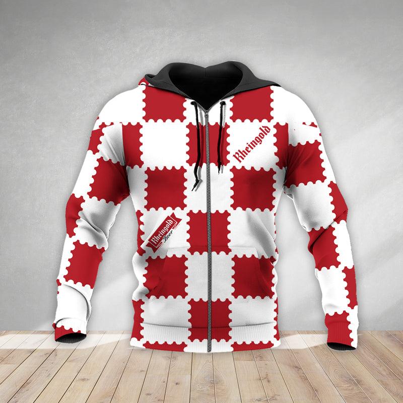 Gorgeous Gingham Rheingold Beer Hoodie & Zip Hoodie