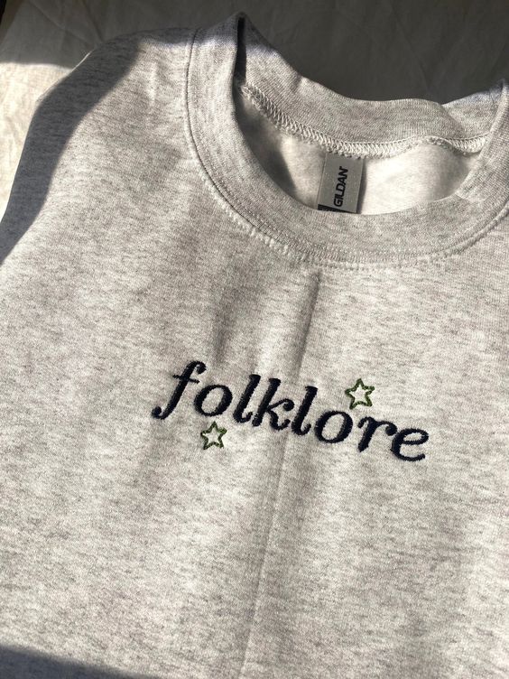 Folklore Embroidered Sweatshirt – Folklore Crewneck