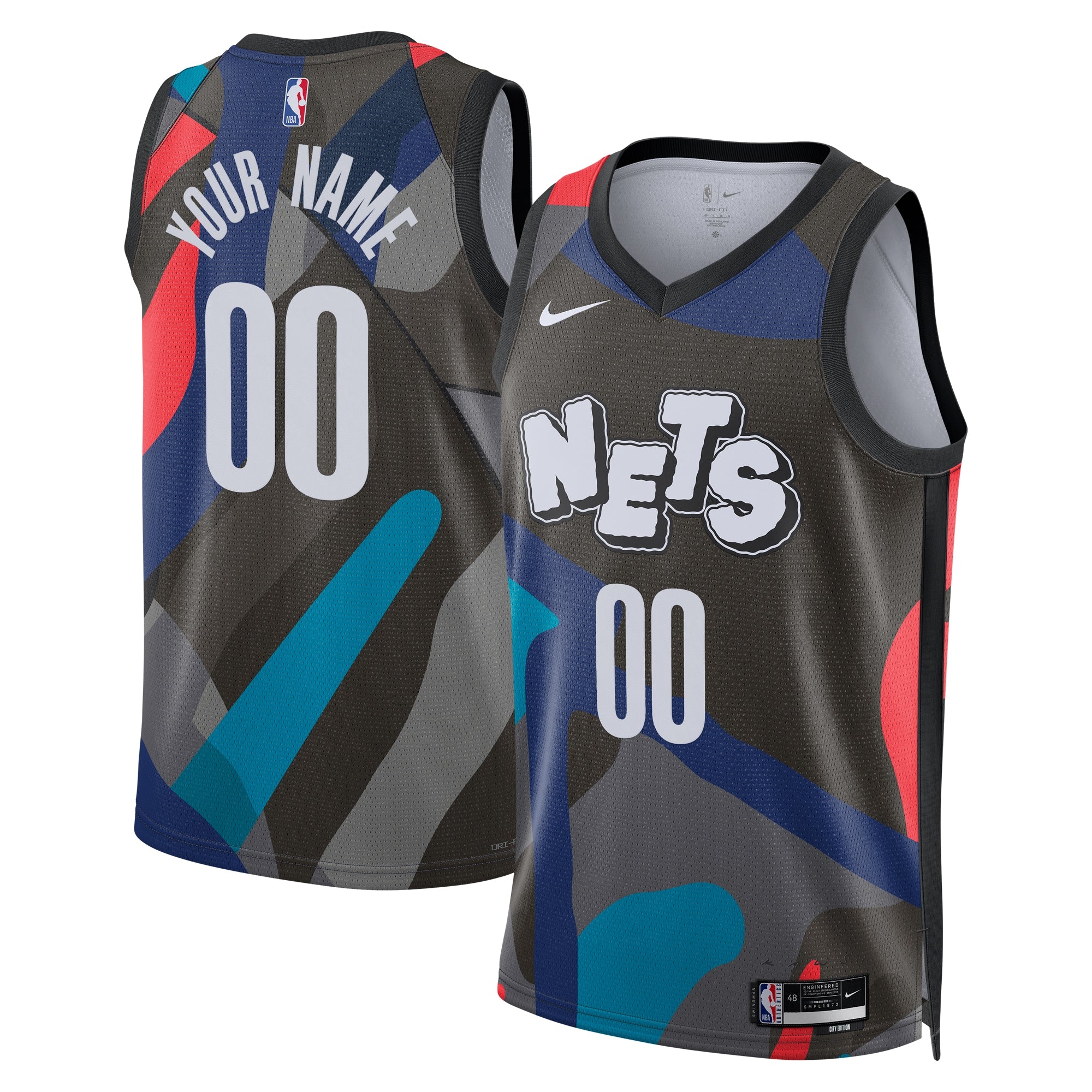 Brooklyn Nets Nike Unisex 2023/24 Custom Swingman Jersey – Black – City Edition