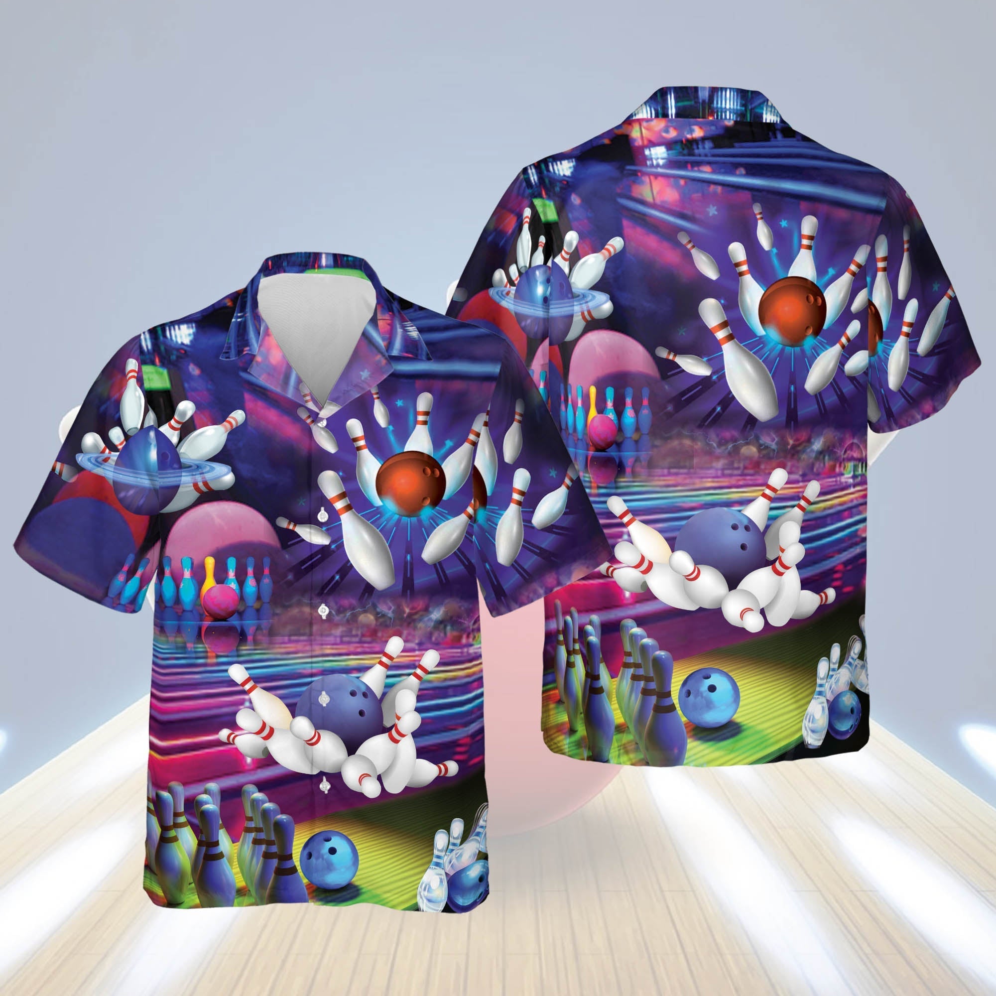 Custom Funny Bowling Shirts With Names Hawaiian Shirt, Bowling Hawaiian Shirt For Men