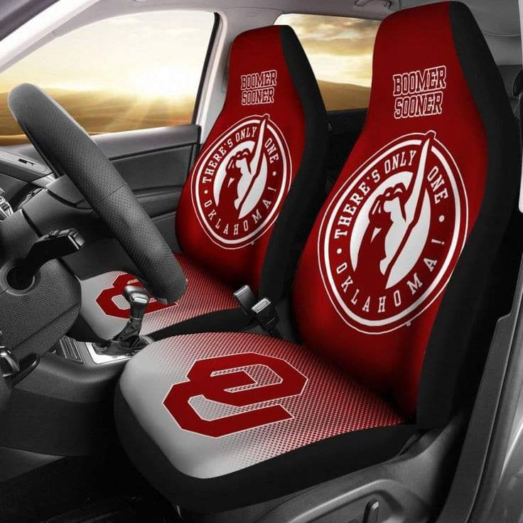 Oklahoma Sooners Car Seat Cover Set For Fan Gift CSC5592