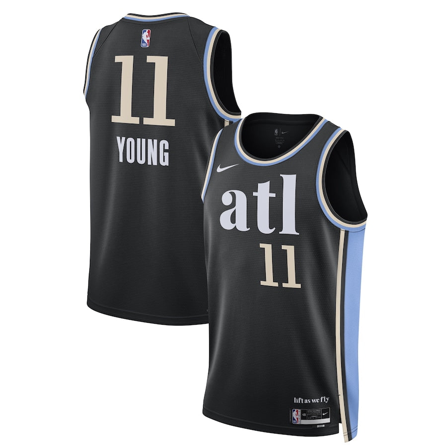 Trae Young Atlanta Hawks Nike Unisex 2023/24 Swingman Jersey – Black – City Edition