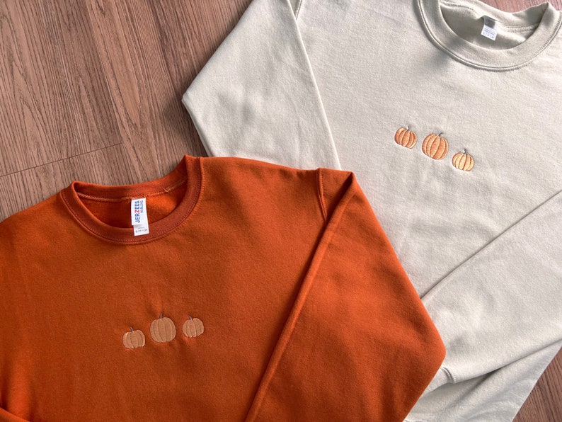 Pumpkin Halloween Embroidered Crewneck Sweatshirt All Over Print Sweatshirt For Women Sweatshirt For Men Sws2480