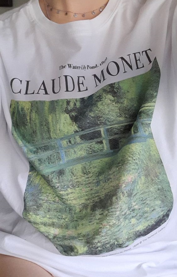 Claude Monet The Water Lily Tee Shirt Outfit