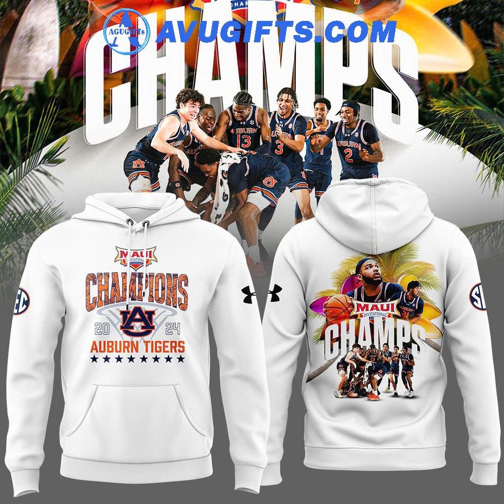 Auburn Basketball Maui Champions 2024 Special Hoodie – Zip Hoodie 3D Aop Shirt