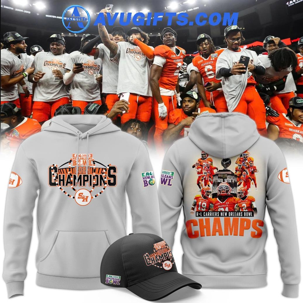 Sam Houston Football New Orleans Bowl Champions 2024 Limited Hoodie – Zip Hoodie 3D Aop Shirt