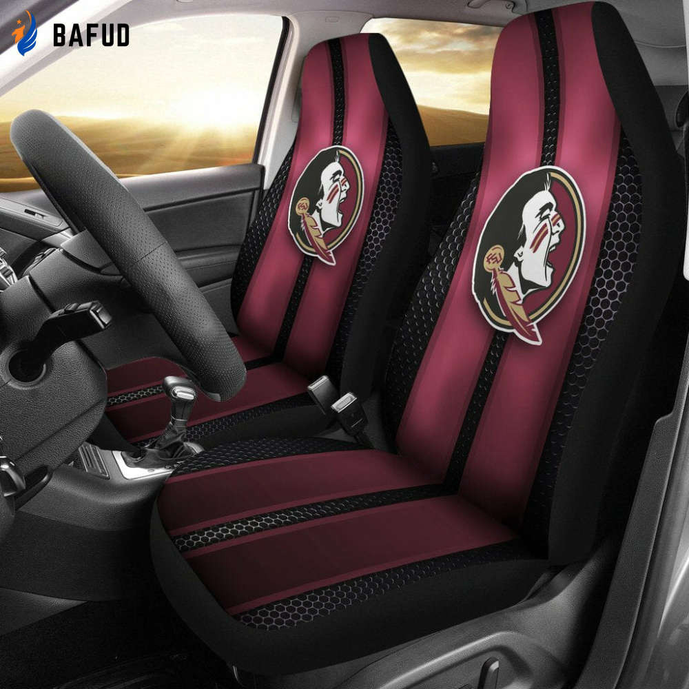 Florida State Seminoles Black Garnet Car Seat Cover Set For Fan Gift CSC9246