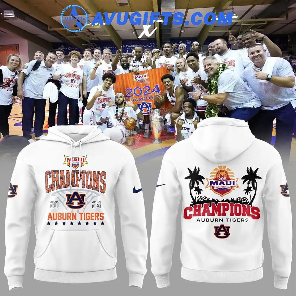 Auburn Tigers Champions 2024 Maui Limited Edition For Fans Hoodie – Zip Hoodie 3D Aop Shirt