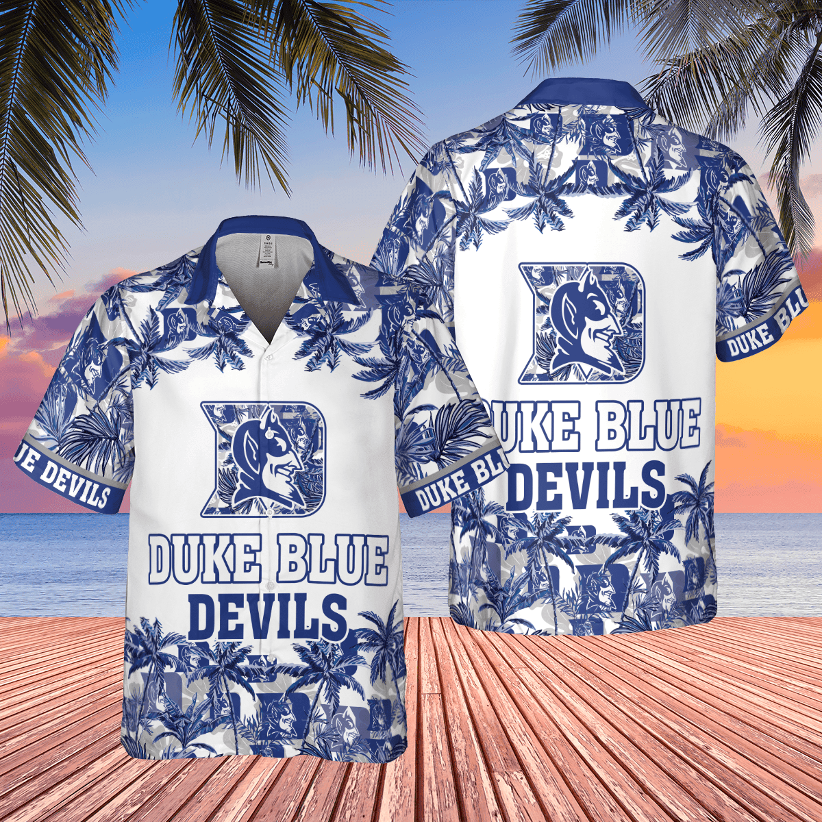 Duke Blue Devils Ncaa Pattern Hawaiian Shirt