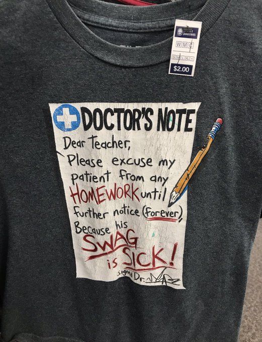 Doctorâs Note T-Shirt Outfit