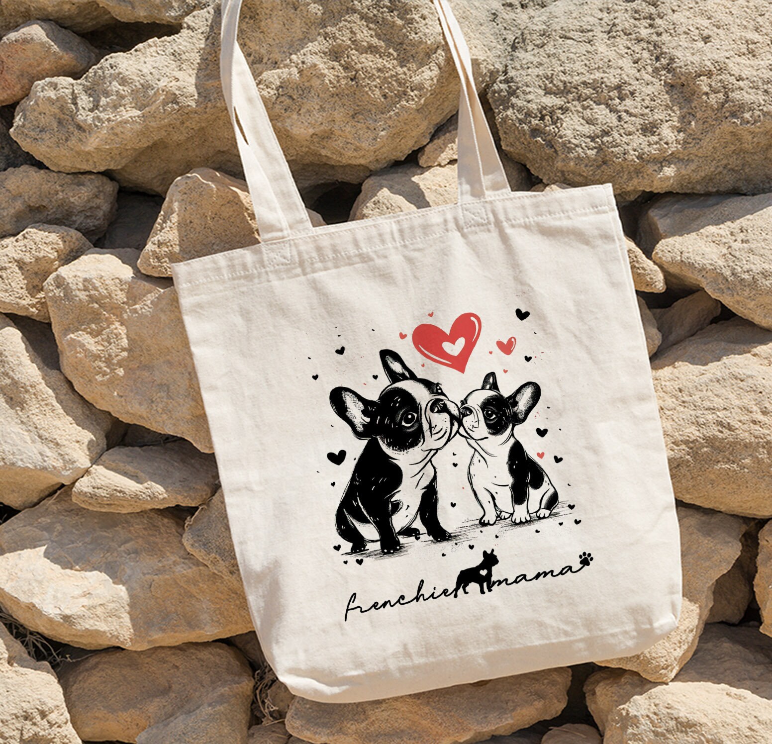 French Bulldog Tote Bag, France Bulldog Mom Essentials Tote Bag, Dog Mom Tote Bag, Dog Mama Tote Bag For Dog Lover Gift For Dog Mom Gifts