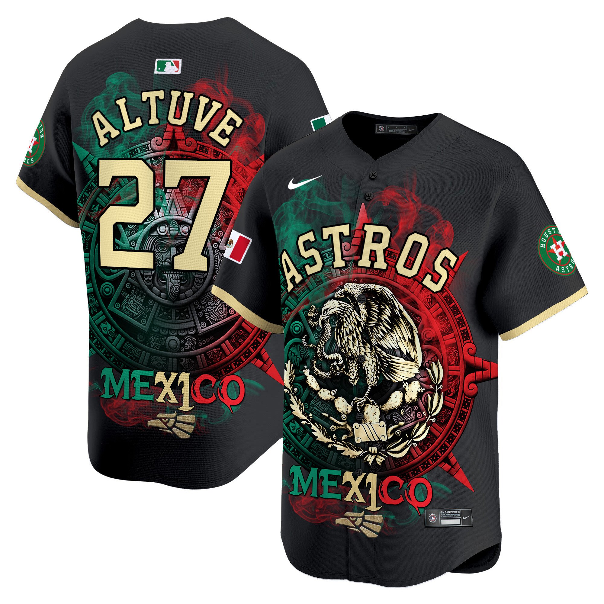 Astros Aztec Hecho En Mexico Vapor Premier Limited Jersey – Printed