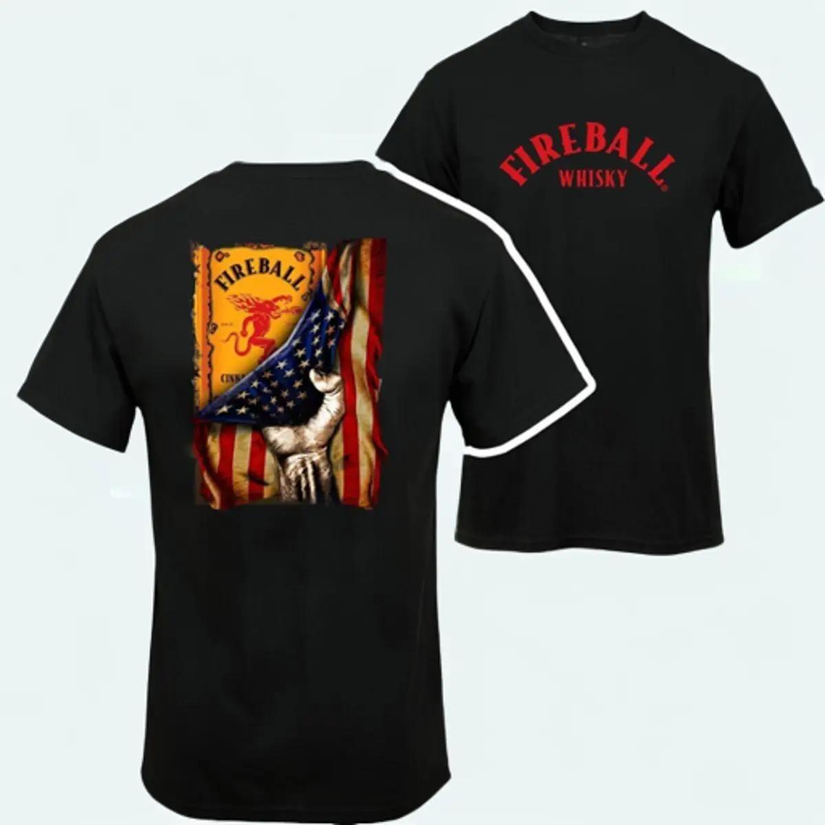 Fire Ball Whisky Flag T-shirt – …