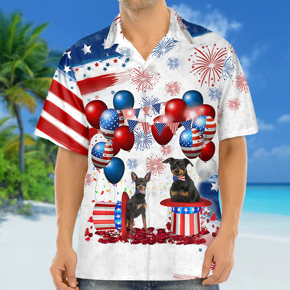 Miniature Pinscher Independence Day Hawaiian Shirt For Men And Women, 4Th Of July Hawaiian Shirt