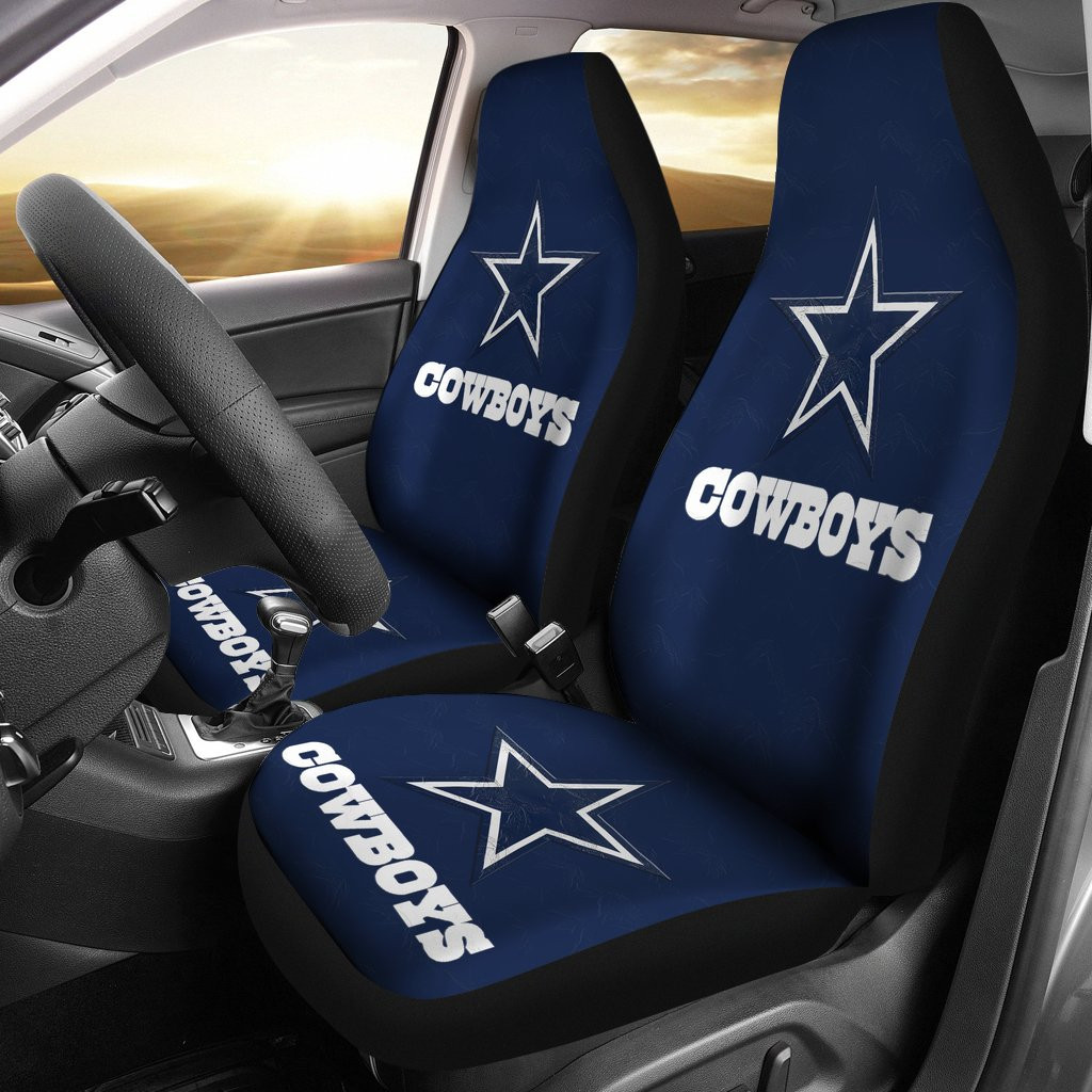 Dallas Cowboys Logo Blue Car Seat Cover Set CSC6492