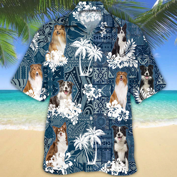 Collie Hawaiian Shirt