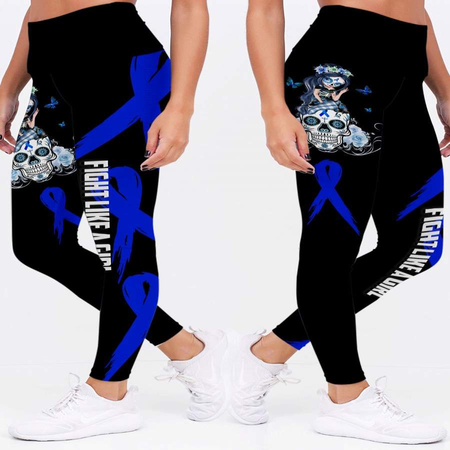 Blue Sugar Skull Girl Colon Cancer A &hellip;
