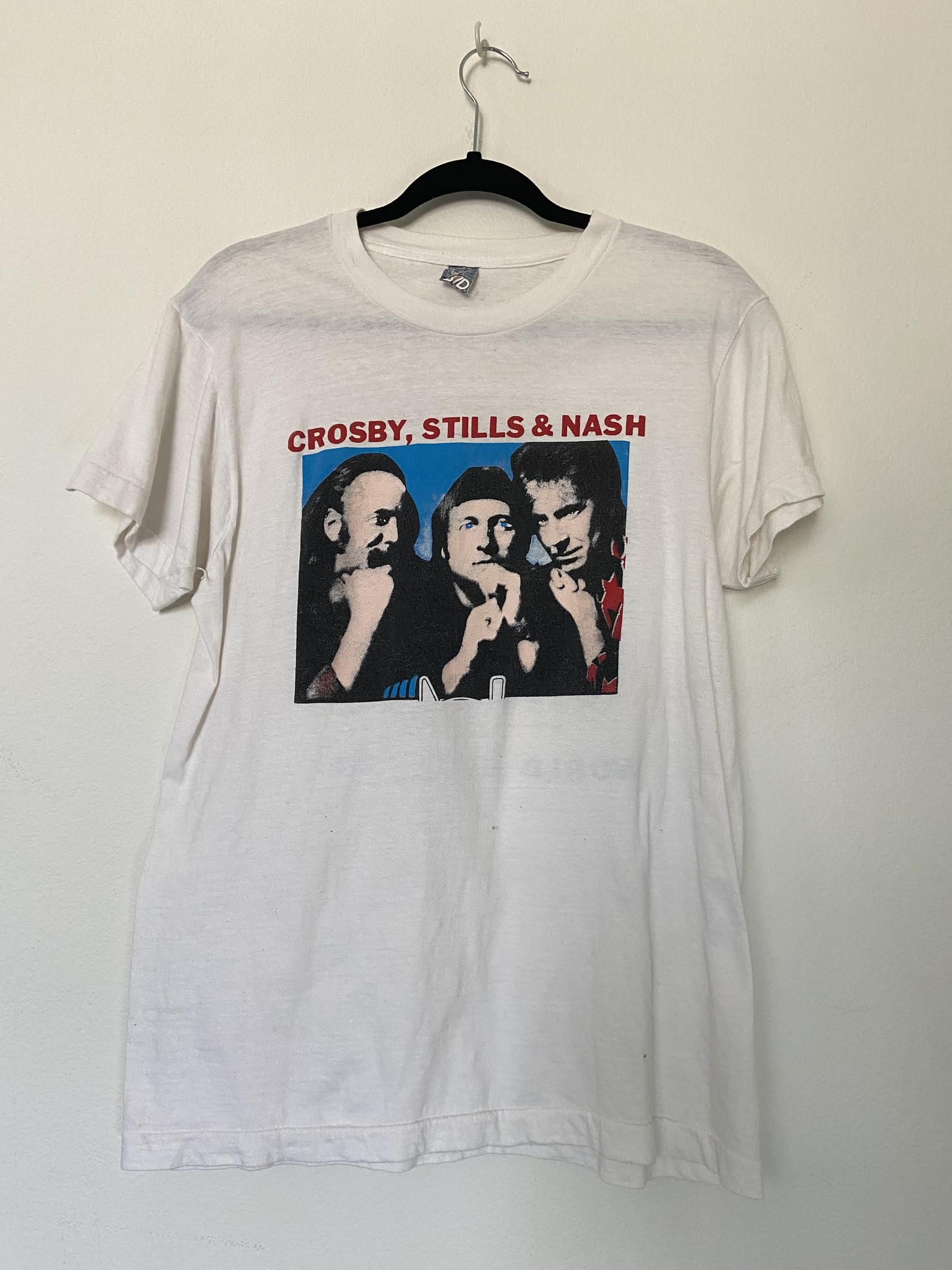 Vintage Crosby Stills Nash World Tour 1988 T-Shirt