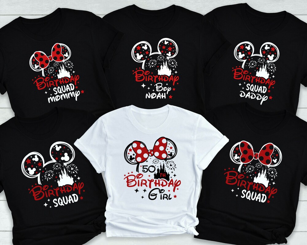 Disney Birthday Girl And Boy Shirt, Disney Birthday Family Shirt, Disney Trip 2025, Disney Birthday Squad Shirt, Disney Birthday Girl Shirts Your Style, Your Statement