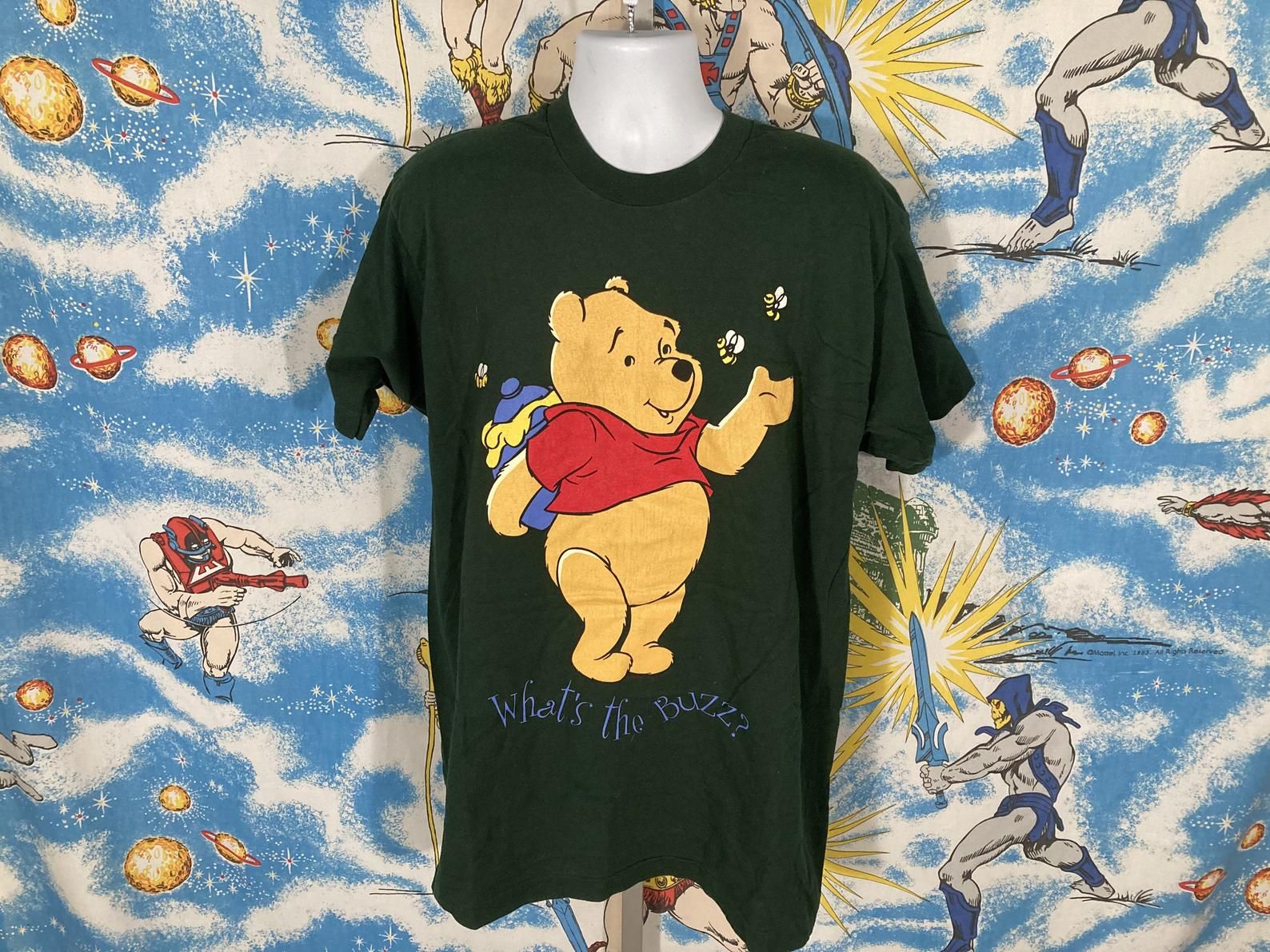 Vintage 90S Winnie The Pooh Whats The Buzz Shirt – Sz – Grunge Era Disney Tee