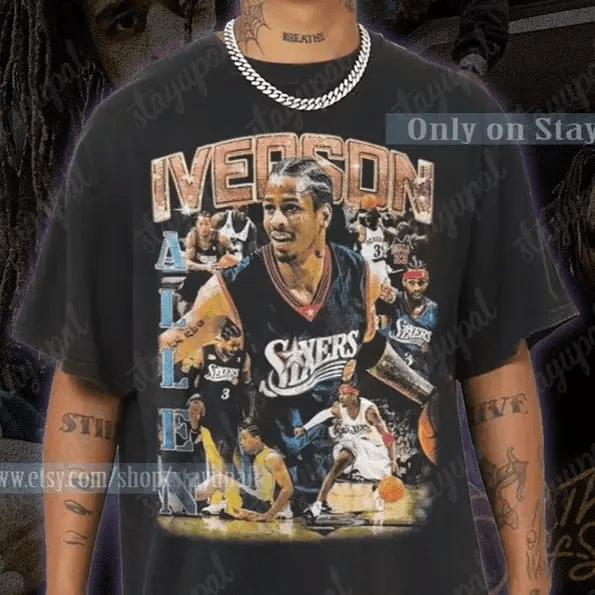 Vintage Allen Iverson The Answer Philadelphia 76Ers Shirt Vintage 90S Gift For