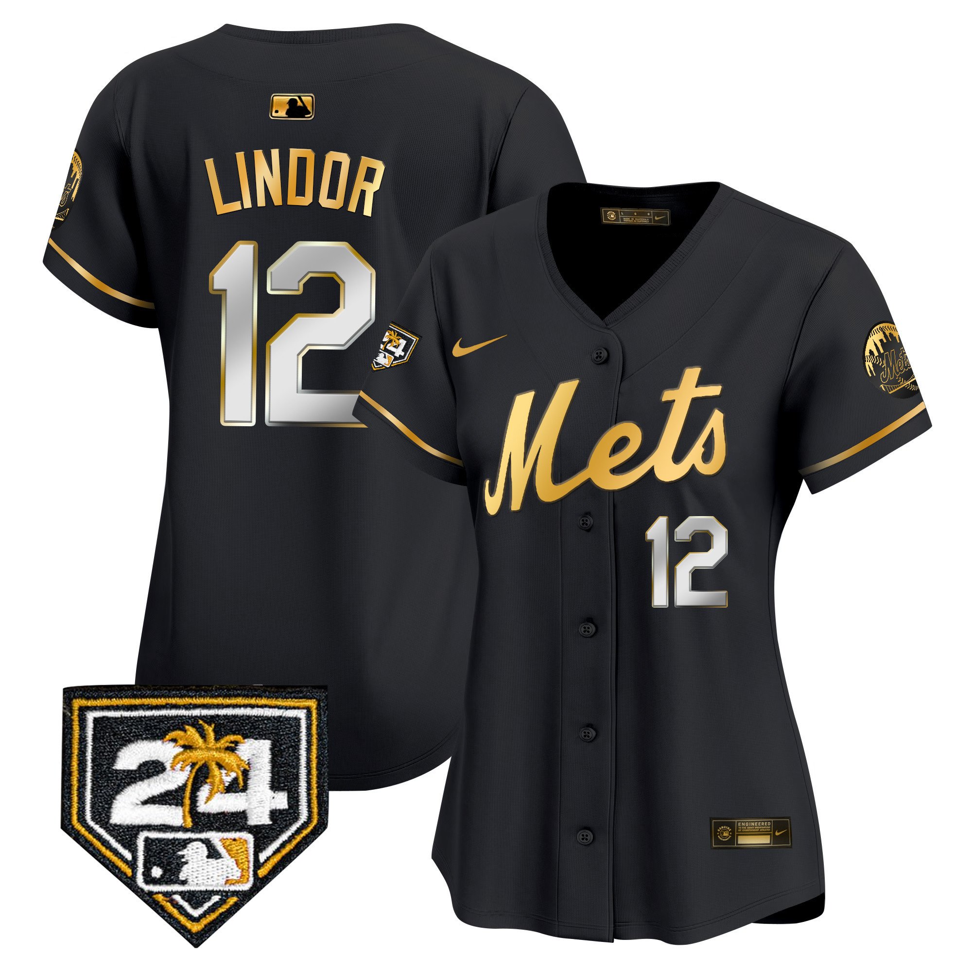 Women’S New York Mets 2024 Spring Training Vapor Premier Limited Jersey V2 – All Stitched