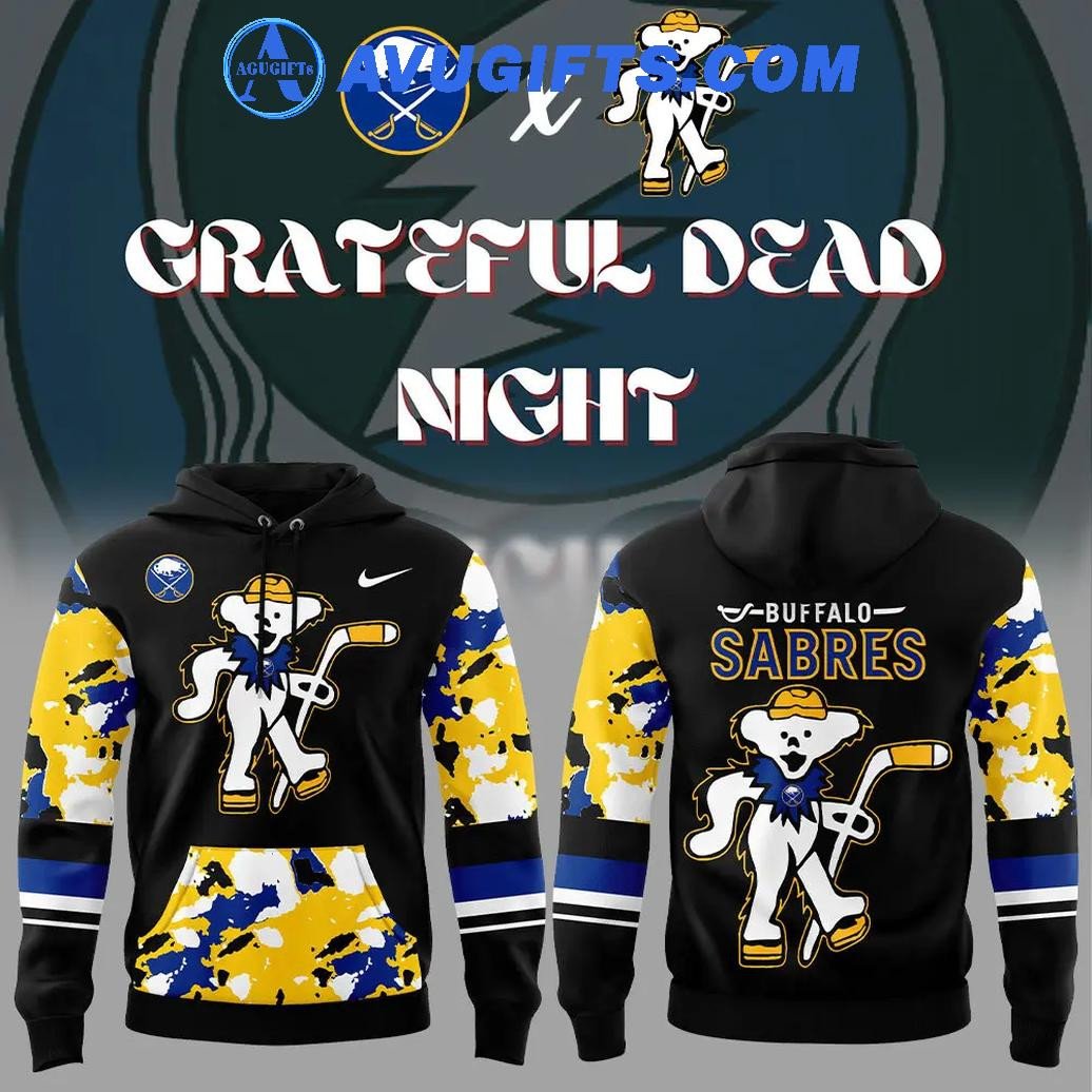 Buffalo Sabres X Grateful Dead Night Limited Edition Hoodie – Zip Hoodie 3D Aop Shirt