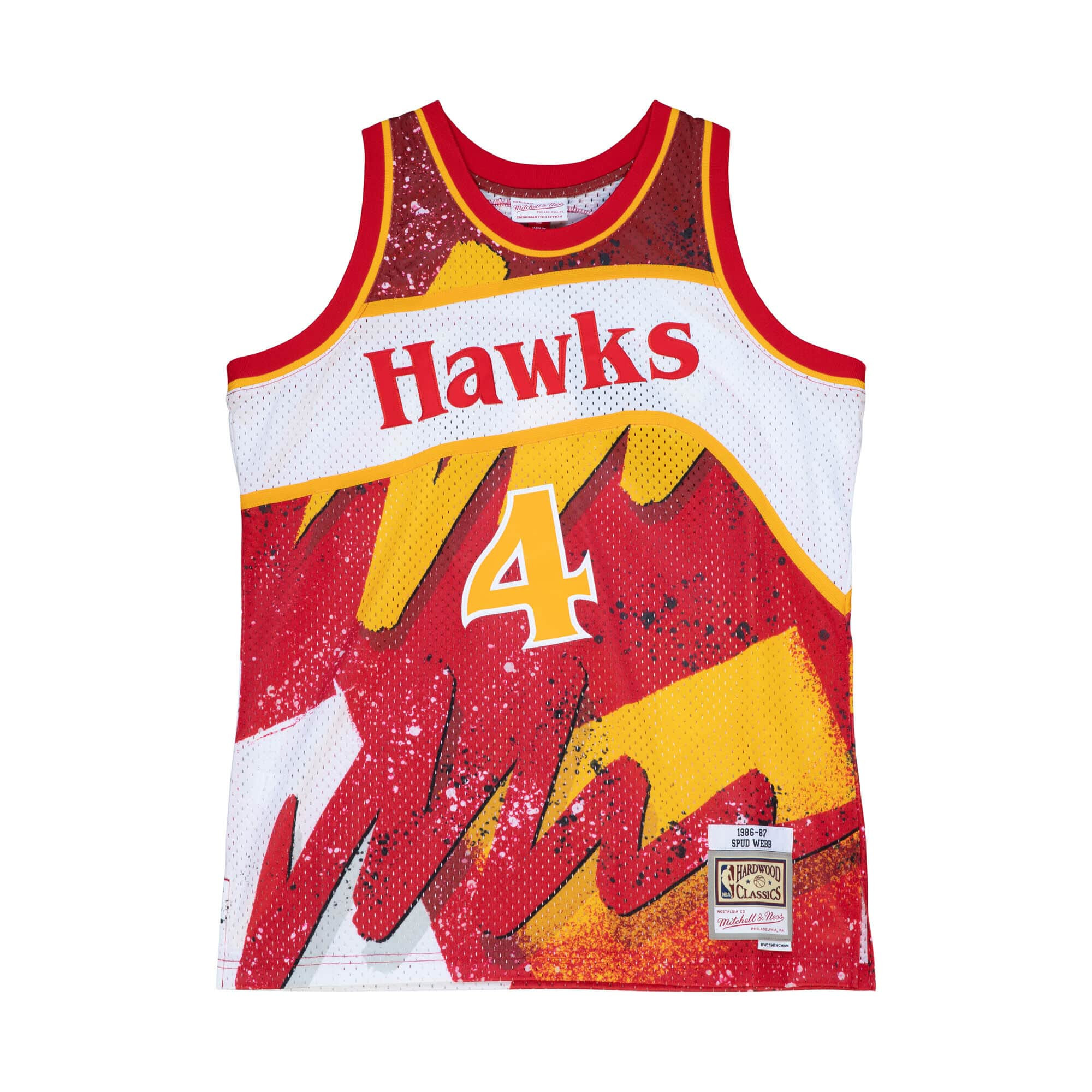 Mitchell & Ness Hyper Hoops Swingman Spud Webb Atlanta Hawks 1986-87 ...