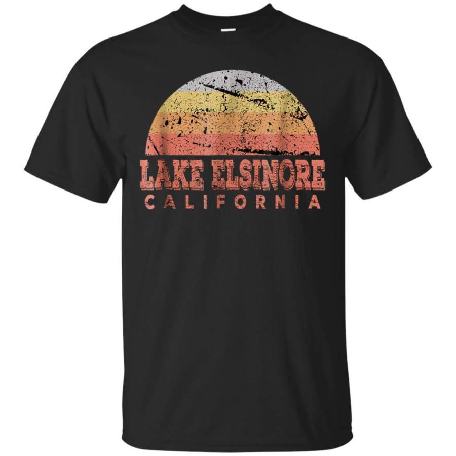 AGR Lake Elsinore California Retro Vintage Sunset Shirt Jaq T-shirt