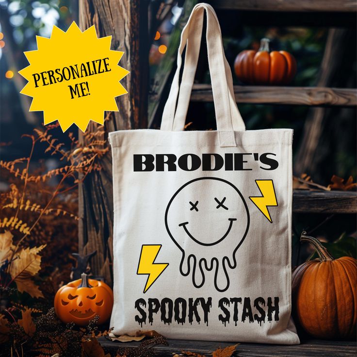 Personalized Halloween Tote Bag Custom Trick-Or-Treat Bag Halloween Bucket for Kids, Child Halloween Tote Candy Tote Bags, Best Tote Bags Ideas, Cute Tote Bags Ideas, Tote Bag Design Ideas, Girls Tote Bag, Best Canvas Tote Bags Ideas