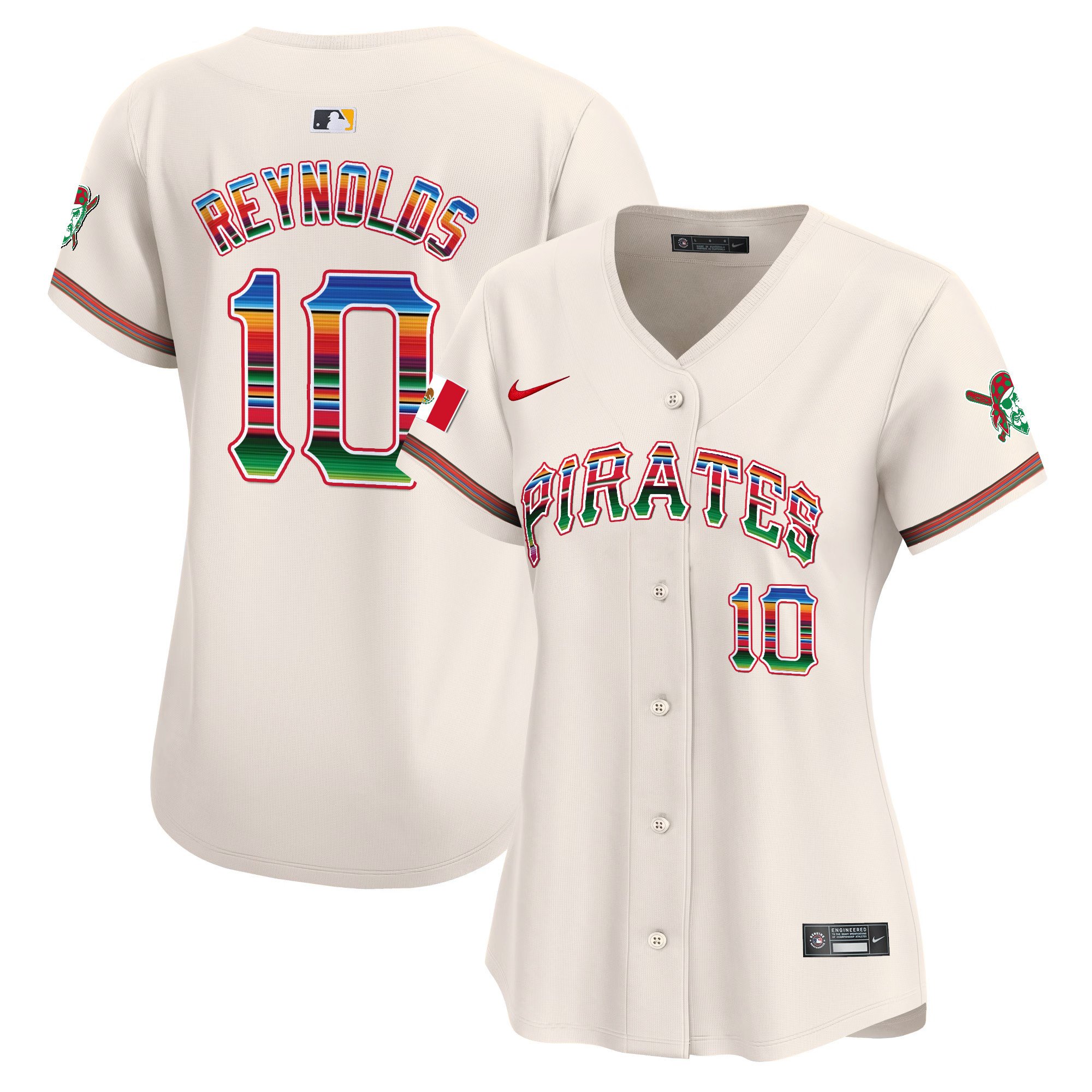 Women’S Pittsburgh Pirates Mexico Vapor Premier Limited Jersey – All Stitched