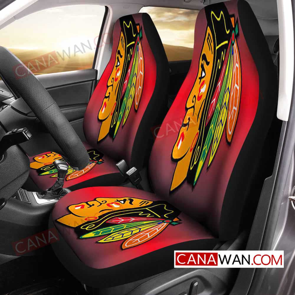 Chicago Blackhawks Car Seat Cover Set CSC8372